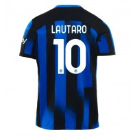 Pánský Fotbalový dres Inter Milan Lautaro Martinez #10 2023-24 Domácí Krátký Rukáv